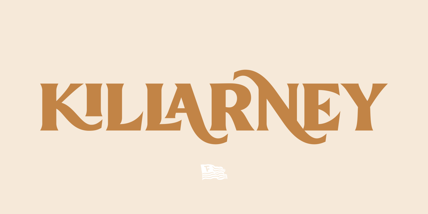 Beispiel einer Killarney-Schriftart